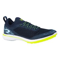 Buty do biegania lekkoatletyczne Kalenji Training Track. Niebieskie buty do biegania KALENJI, bez wzorów, bez zapięcia, do biegania. Za 299.99 zł.