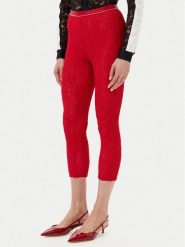 PINKO Spodnie materiałowe 105226 A2M5 Czerwony Slim Fit. Czerwone spodnie materiałowe Pinko, bez wzorów, z materiału. Za 1,059.00 zł.