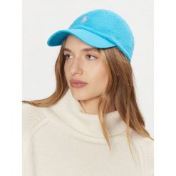 Czapka z daszkiem Polo Ralph Lauren. Niebieskie czapki z daszkiem Polo Ralph Lauren, bez wzorów. Za 149.99 zł.