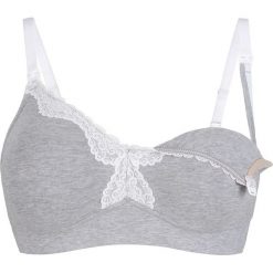 Biustonosz do karmienia piersią, bawełna organiczna bonprix jasnoszary melanż. Szare biustonosze marki bonprix, melanż, z bawełny. Za 44.99 zł.