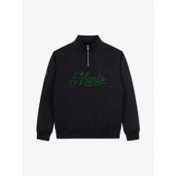 MANTO bluza ONE czarna. Czarne bluzy MANTO, bez wzorów, bez ramiączek, bez kaptura. Za 279.00 zł.