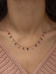 Lodie Silver Srebrny naszyjnik z elementami ozdobnymi - dł. 43 cm rozmiar: onesize. Szare naszyjniki Lodie Silver, z materiału, z cyrkonią, srebrne. Za 96.95 zł.