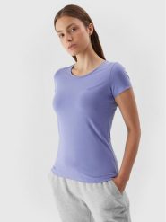 4F T-Shirt 4FAW23TTSHF0906 Niebieski Slim Fit. Niebieskie t-shirty 4f, m, bez wzorów, z bawełny, bez kołnierzyka, bez ramiączek. Za 39.99 zł.