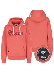Eight2Nine Bluza w kolorze koralowym rozmiar: XL. Czerwone bluzy Eight2Nine, xl, bez wzorów, bez ramiączek, z kapturem. Za 100.99 zł.