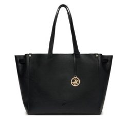 Torebka Beverly Hills Polo Club. Czarne shopper bag Beverly Hills Polo Club, bez wzorów, bez dodatków. Za 299.99 zł.