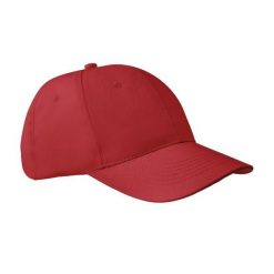 Czapka Z Daszkiem Apollo 6 Panel. Czerwone czapki z daszkiem SOL'S, bez wzorów. Za 23.99 zł.
