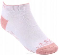 Skarpety do squasha Karakal X2+ Trainer biało-różowe 36/40. Białe skarpetki KARAKAL, bez wzorów, z bawełny. Za 29.99 zł.