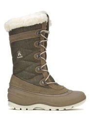 Kamik Skórzane kozaki zimowe "Snovalley 4" w kolorze jasnobrązowym rozmiar: 40. Brązowe kozaki Kamik, na zimę, bez wzorów, z materiału, eleganckie, bez obcasa, bez zapięcia. Za 306.73 zł.