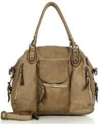 Torba miejska retro MARCO MAZZINI beżowa taupe V189d. Brązowe torebki klasyczne bez wzorów, ze skóry, retro, duże, bez dodatków. Za 649.00 zł.