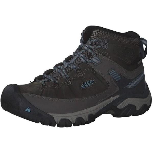 Buty trekkingowe damskie Keen Targhee III Mid WP. Szare buty trekkingowe Keen, bez wzorów, z materiału, bez zapięcia, trekkingowe. Za 469.00 zł.