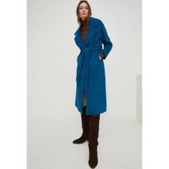Answear Lab płaszcz wełniany kolor niebieski przejściowy oversize. Niebieskie płaszcze Answear Lab, l, bez wzorów, z wełny, klasyczne, bez kaptura. Za 499.99 zł.