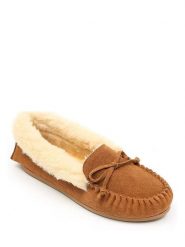 ISLAND BOOT Skórzane mokasyny "Maelle" w kolorze jasnobrązowym rozmiar: 37. Brązowe mokasyny Island Boot, bez wzorów, z materiału. Za 130.99 zł.