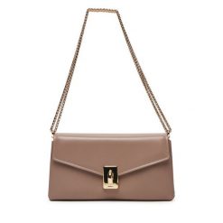 Torebka Furla. Brązowe kopertówki Furla, bez wzorów, wizytowe, bez dodatków. Za 1,859.00 zł.