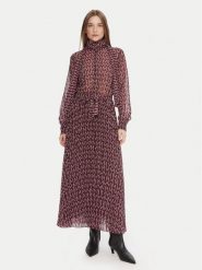 Lola Casademunt by Maite Sukienka codzienna MF2516005 Bordowy Regular Fit. Czerwone sukienki Lola Casademunt by Maite, na co dzień, m, bez wzorów, z syntetyku, bez kołnierzyka, bez ramiączek, proste. Za 969.99 zł.