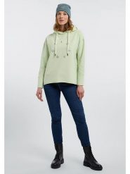 ELBSAND Bluza "Daris" w kolorze zielonym rozmiar: S. Zielone bluzy ELBSAND, s, bez wzorów, bez ramiączek, z kapturem. Za 132.36 zł.