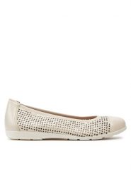 Caprice Baleriny 9-22151-42 Beżowy. Brązowe baleriny Caprice, bez wzorów, ze skóry, bez obcasa, bez zapięcia. Za 208.99 zł.