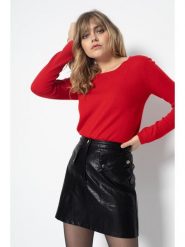 Perfect Cashmere Kaszmirowy sweter "Oprah" w kolorze czerwonym rozmiar: XXL. Czerwone swetry Perfect Cashmere, xxl, bez wzorów, z kaszmiru, bez ramiączek. Za 347.99 zł.