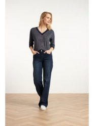 Smashed Lemon Dżinsy - Flared fit - w kolorze granatowym rozmiar: XXL. Niebieskie jeansy Smashed Lemon, xxl, bez wzorów, klasyczne. Za 104.99 zł.