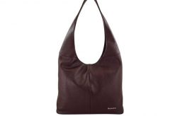 Worek skórzany BARBERINI'S bordowy 994-5. Czerwone shopper bag Barberinis, bez wzorów, ze skóry, biznesowe, duże, bez dodatków. Za 259.99 zł.