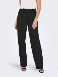 ONLY Spodnie materiałowe 15298840 Czarny Straight Fit. Czarne spodnie materiałowe ONLY, bez wzorów, z materiału. Za 109.99 zł.