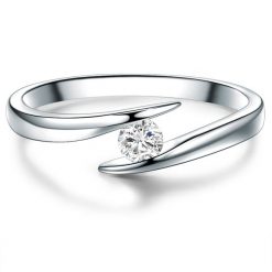 Trilani Srebrny pierścionek srebro wysokiej próby Topaz srebrny Pierścionki 1 ct Damski. Szare pierścionki Trilani, z topazem, srebrne. Za 419.99 zł.