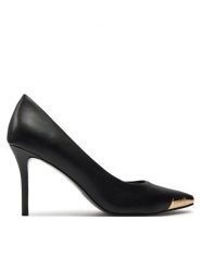 Versace Jeans Couture Szpilki 76VA3S50 Czarny. Czarne szpilki Versace Jeans Couture, bez wzorów, z jeansu, bez obcasa, na szpilce, bez zapięcia. Za 1,439.00 zł.