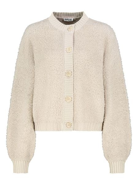 Sublevel Kardigan w kolorze kremowym rozmiar: XL. Brązowe swetry Sublevel, xl, bez wzorów, bez ramiączek. Za 149.95 zł.