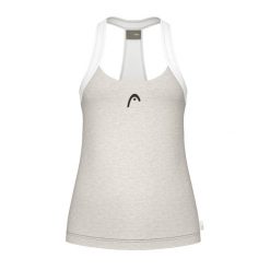 Damski tank top Head Play Tech. Brązowe topy Head, bez wzorów, sportowe, bez kołnierzyka, bez ramiączek. Za 351.00 zł.