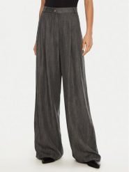Please Spodnie materiałowe P3BLCXCC10 Szary Wide Leg. Szare spodnie materiałowe Please, bez wzorów, z lyocellu. Za 239.99 zł.