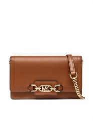 MICHAEL Michael Kors Torebka Heather 32F2G7HC1L Brązowy. Brązowe listonoszki MICHAEL Michael Kors, bez wzorów, ze skóry, bez dodatków. Za 539.99 zł.