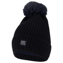 Czapka termiczna + pompon damska Rozmiar uniwersalny. Niebieskie czapki zimowe HEAT KEEPER, bez wzorów, z elastanu, sportowe. W wyprzedaży za 109.85 zł.