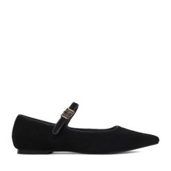Baleriny MEXX. Czarne baleriny Mexx, bez wzorów, bez obcasa, bez zapięcia. Za 299.99 zł.