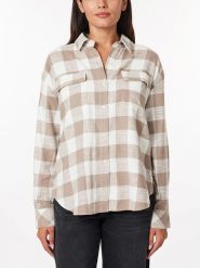 Scotch & Soda Koszula w kolorze beżowo-białym rozmiar: M. Białe koszule Scotch & Soda, m, bez wzorów, z bawełny, bez kołnierzyka, bez ramiączek. Za 127.35 zł.