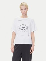 Emporio Armani Underwear T-Shirt EW000553 AF10887 U0002 Biały Loose Fit. Białe t-shirty Emporio Armani Underwear, xs, bez wzorów, z bawełny, bez kołnierzyka, bez ramiączek. Za 169.99 zł.