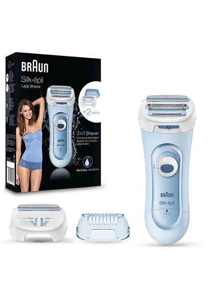 Braun Maszynka "Silk-épil Lady Shaver LS 5160" w kolorze błękitnym do golenia rozmiar: onesize. Depilatory Braun. Za 175.26 zł.