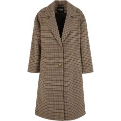 Oversize płaszcz w kratę damski Urban Classics. Brązowe płaszcze Urban Classics, l, bez wzorów, z materiału, bez kaptura. Za 382.40 zł.