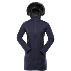 ALPINE PRO Damska kurtka softshell Ibora, niebieska, S. Niebieskie kurtki przejściowe sportowe Alpine Pro, s, bez wzorów, z softshellu, bez kaptura, trekkingowe. Za 369.99 zł.