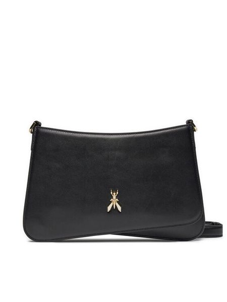 Patrizia Pepe Torebka 2B0101/L132-K103 Czarny. Czarne listonoszki Patrizia Pepe, bez wzorów, ze skóry, bez dodatków. Za 1,289.00 zł.