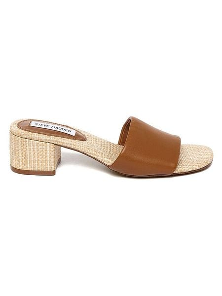 Steve Madden Klapki w kolorze jasnobrązowym rozmiar: 41. Brązowe klapki Steve Madden, bez wzorów, klasyczne, z otwartym noskiem, bez obcasa, bez zapięcia. Za 262.29 zł.