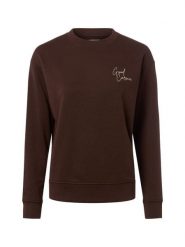 Marie Lund Bluza Kobiety Materiał dresowy brązowy, XS. Brązowe bluzy Marie Lund, xs, bez wzorów, z bawełny, bez ramiączek, bez kaptura. Za 139.95 zł.