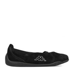 Baleriny Kappa. Czarne baleriny Kappa, bez wzorów, bez obcasa, bez zapięcia. Za 179.99 zł.