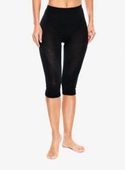 Legginsy termoaktywne damskie Ortovox 120 Comp Light Short Pants. Czarne legginsy ORTOVOX, bez wzorów, z materiału. Za 335.49 zł.