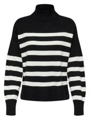 ONLY Sweter w kolorze czarnym rozmiar: L. Czarne swetry ONLY, l, bez wzorów, bez ramiączek. Za 122.67 zł.