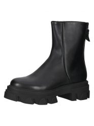 Steve Madden Skórzane botki w kolorze czarnym rozmiar: 38. Czarne botki Steve Madden, bez wzorów, bez obcasa, bez zapięcia. Za 328.32 zł.