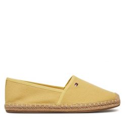 Espadryle Tommy Hilfiger. Żółte espadryle Tommy Hilfiger, bez wzorów, bez obcasa. Za 219.99 zł.