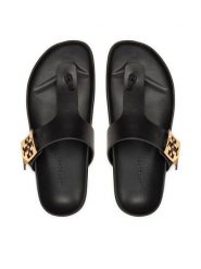Tory Burch Japonki Mellow Thong Sandal 155190 Czarny. Czarne japonki Tory Burch, bez wzorów, ze skóry. Za 1,219.00 zł.