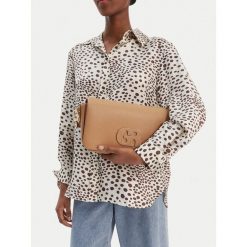 Torebka GINO ROSSI. Brązowe torebki klasyczne Gino Rossi, bez wzorów, klasyczne, bez dodatków. Za 279.99 zł.