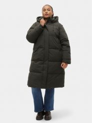 Vero Moda Curve Kurtka puchowa 10301538 Zielony Regular Fit. Zielone kurtki Vero Moda Curve, bez wzorów, z puchu, bez kaptura. Za 269.99 zł.