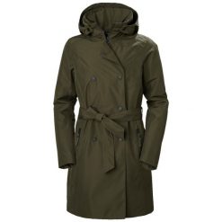 Płaszcz ocieplany dla kobiet Helly Hansen Welsey II. Zielone płaszcze Helly Hansen, l, bez wzorów, z materiału, klasyczne, bez kaptura. Za 798.10 zł.