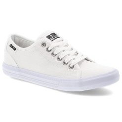 Białe Trampki Big Star Sportowe Obuwie Damskie. Białe buty sportowe lifestyle BIG STAR, bez wzorów, z gumy, biznesowe, bez zapięcia. Za 129.00 zł.